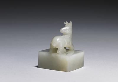 图片[3]-Jade seal with a deer grip knob, Southern Song dynasty, 1127-1279 C.E.-China Archive